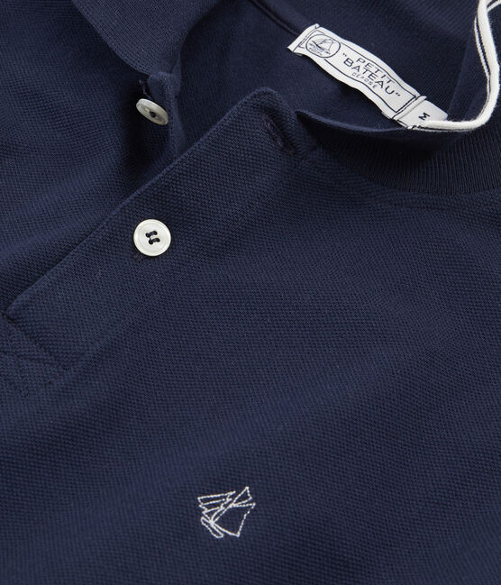 Polo uomo blu SMOKING