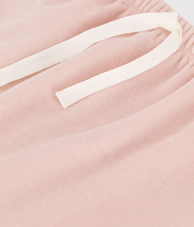 Pantalone beb&egrave; in velluto  di cotone rosa