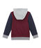 Felpa con zip in molleton e sherpa per bambino rosso OGRE/bianco MULTICO