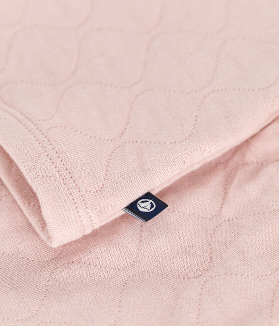 Completo due pezzi in tubique trapuntato neonato rosa SALINE