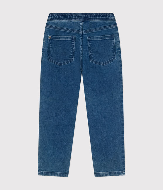 Pantalone regular bambino in denim blu BLEU DELAVE