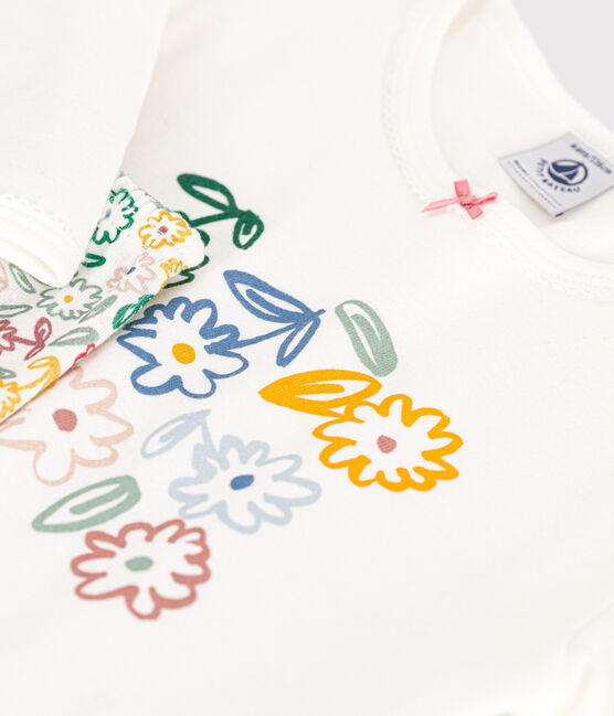 Pigiama bambino in cotone bianco MARSHMALLOW/bianco MULTICO