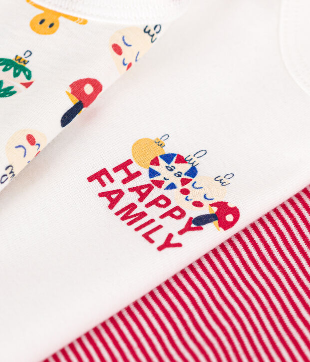 Confezione da 3 body beb&egrave; a maniche lunghe in cotone multicolore