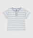 T-shirt a maniche corte bebè in jersey a righe