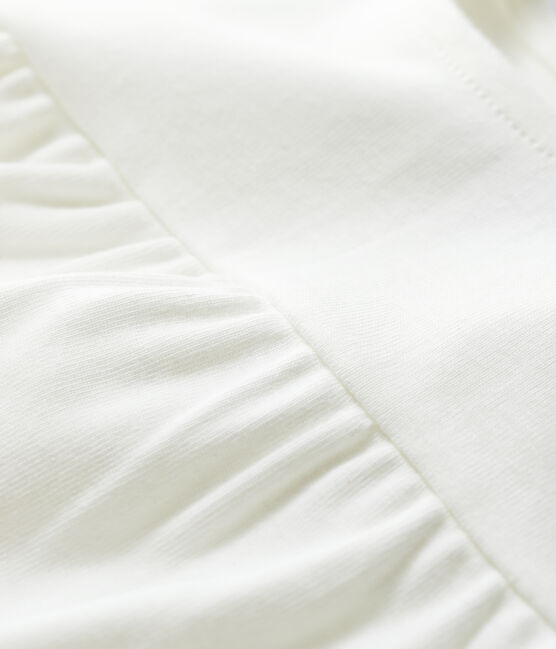 Blusa in cotone bebè bianco MARSHMALLOW