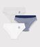 Lot de 3 slips en coton multicolore
