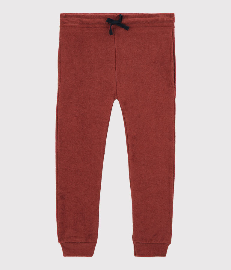 Pantaloni in spugna bambina marrone
