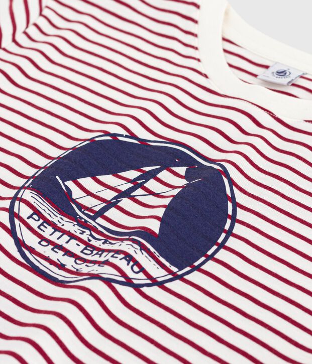 T-shirt a maniche corte e dal taglio dritto in cotone donna rosso/rosso