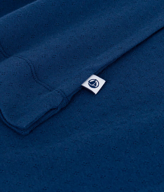 Camicia da notte a maniche corte in cotone donna blu INCOGNITO