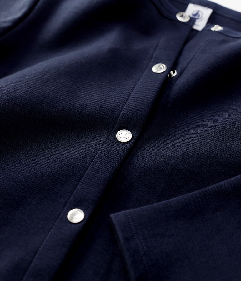 Cardigan in cotone bambina blu SMOKING