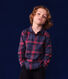 Camicia a quadri in flanella di cotone bambino