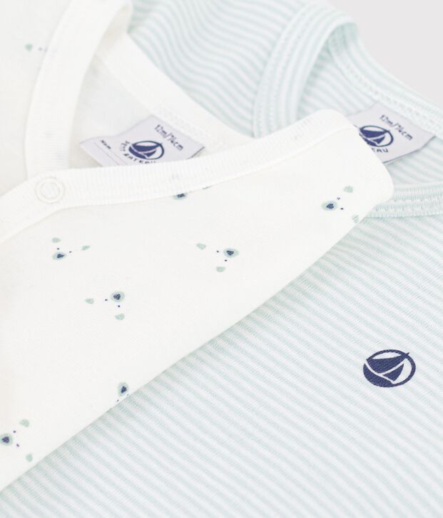 Set di pigiami in cotone con stampa neonato multicolore