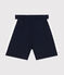 Bermuda corti in cotone tinta unita bambino blu SMOKING