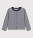 Cardigan in doppio jersey bambina
