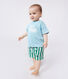 T-shirt a maniche corte in cotone tinta unita neonato