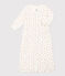 Tutina e sacco nanna con stampa in cotone bianco MARSHMALLOW/bianco MULTICO
