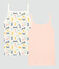 Confezione di 2 canottiere con spalline bambina in cotone e Lyocell variante 1