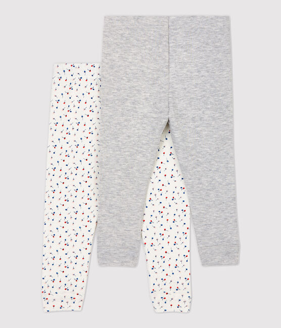 Confezione da 2 leggins in cotone bebè. variante 2