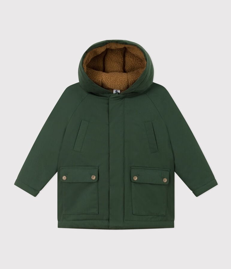 Parka bambino unisex verde