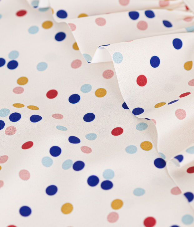 Costume da bagno intero con stampa bambina bianco/multicolore