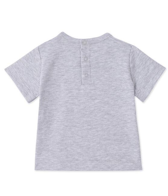 T-shirt per bebè maschio serigrafata grigio POUSSIERE CHINE