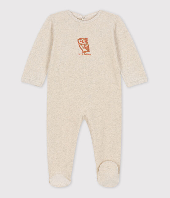 Tutina gufo in ciniglia per neonati beige MONTELIMAR CHINE