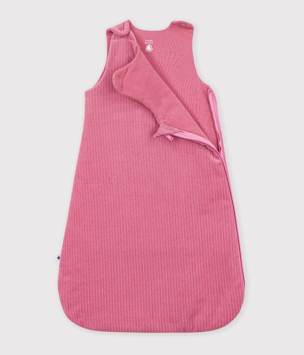Sacco nanna in ciniglia tinta unita neonata TOG 3 rosa