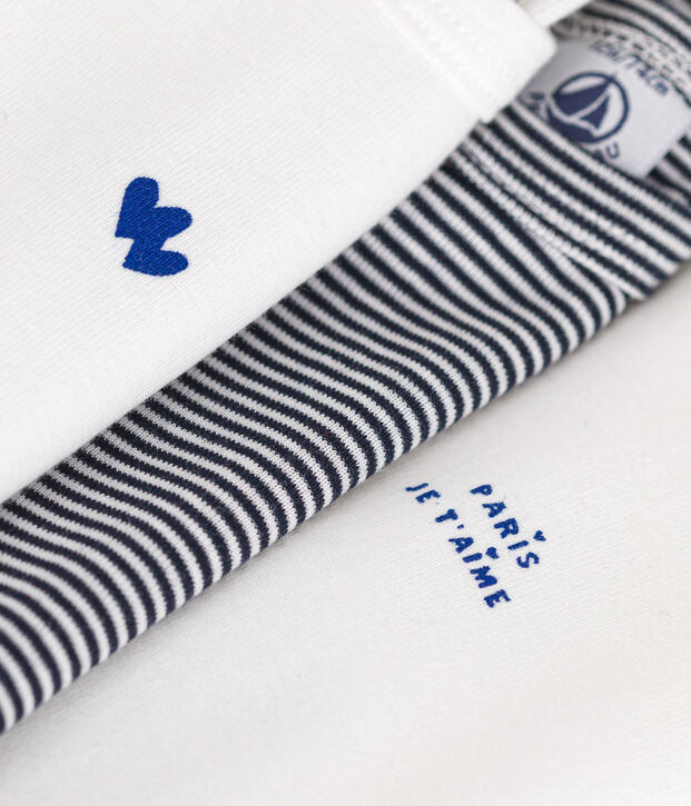 Confezione da 3 body a maniche lunghe in cotone beb&egrave; multicolore