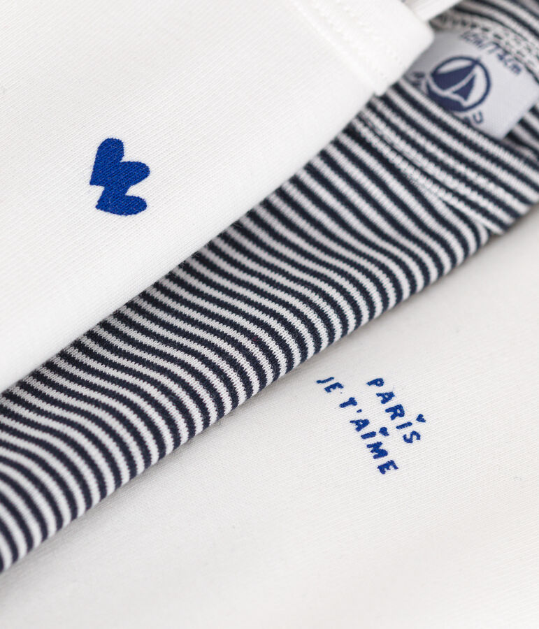 Confezione da 3 body a maniche lunghe in cotone beb&egrave; multicolore