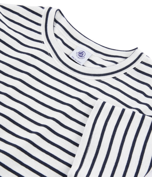 T-shirt iconica donna bianco/blu