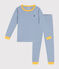 Pigiama in cotone a righe bambino blu BEACH/ MARSHMALLOW