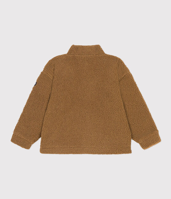 Giacca in sherpa riciclato bambino unisex marrone BRINDILLE