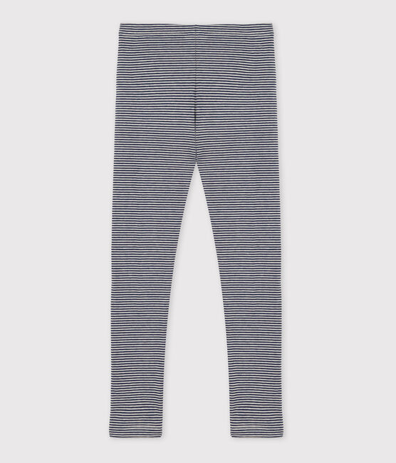 Leggings in tubique bambina blu MEDIEVAL/ MONTELIMAR