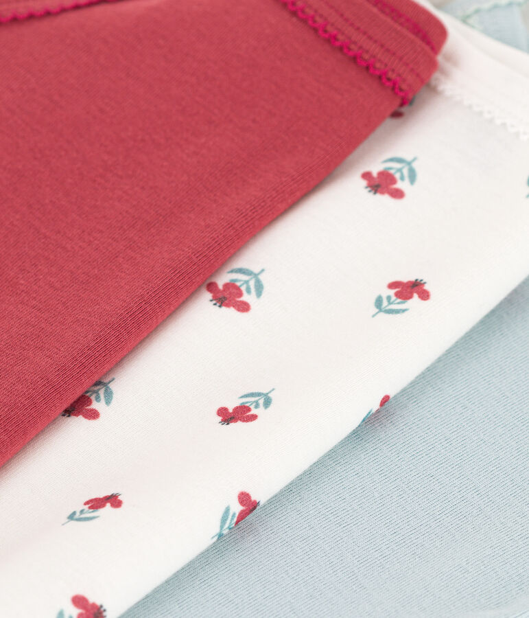 Confezione da 3 body a fiori con spalline in cotone multicolore