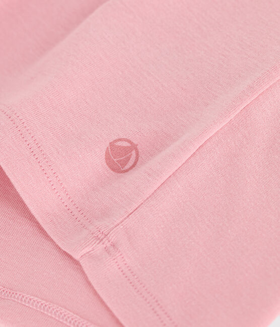 T-shirt donna L'Iconique Cocotte in cotone tinta unita rosa CHARME