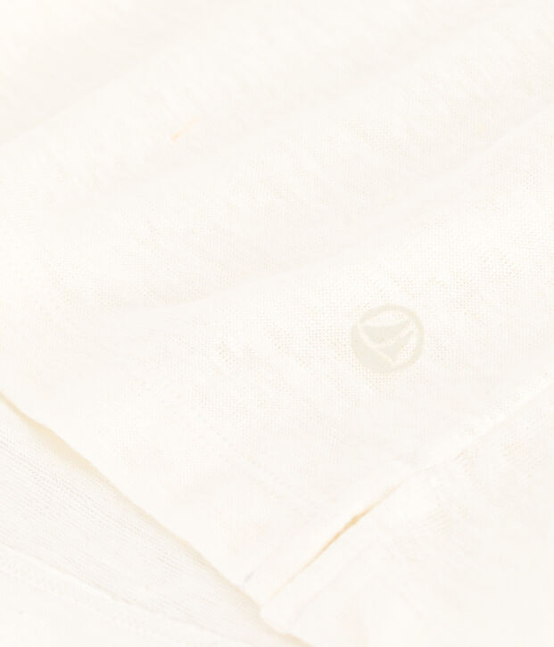 T-shirt Le Droit girocollo in lino donna bianco