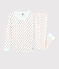 Pigiama snugfit fantasia Parigi bambino-bambina in cotone bianco MARSHMALLOW/rosso PEPS