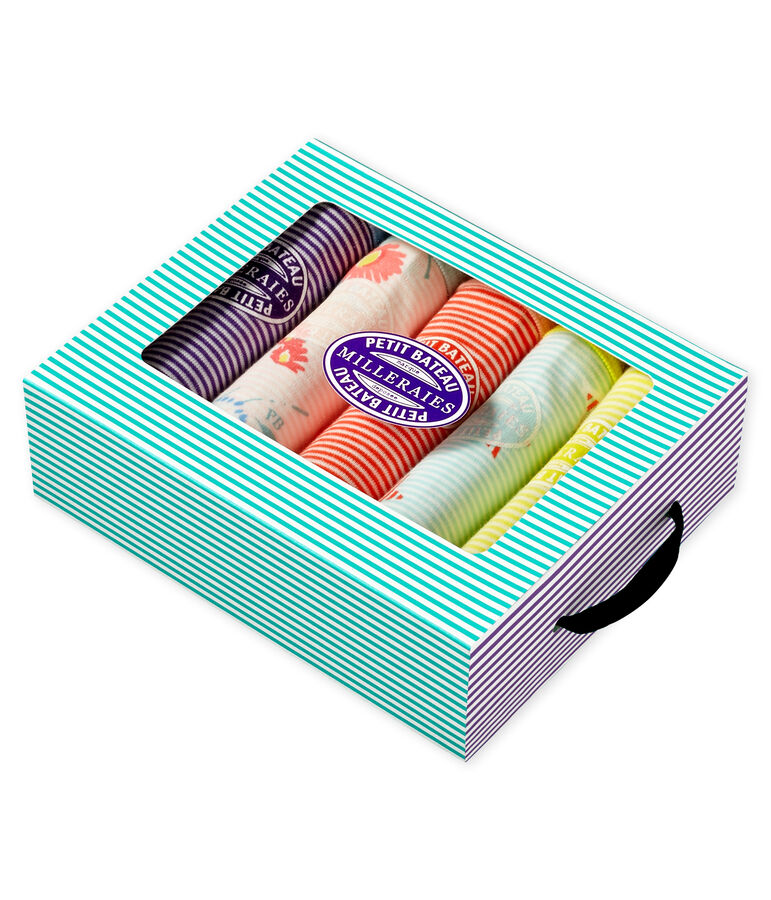 Lotto 5 slip donna multicolore