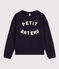 Maglia in tessuto felpato donna blu SMOKING