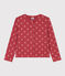 Cardigan in cotone stampato bambina rosa PAPI/beige AVALANCHE