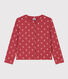 Cardigan in cotone stampato bambina