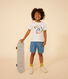 T-shirt stampata in jersey leggero bambino