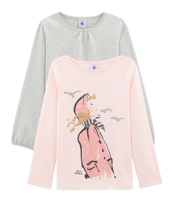 Confezione da due t-shirt bambina variante 1
