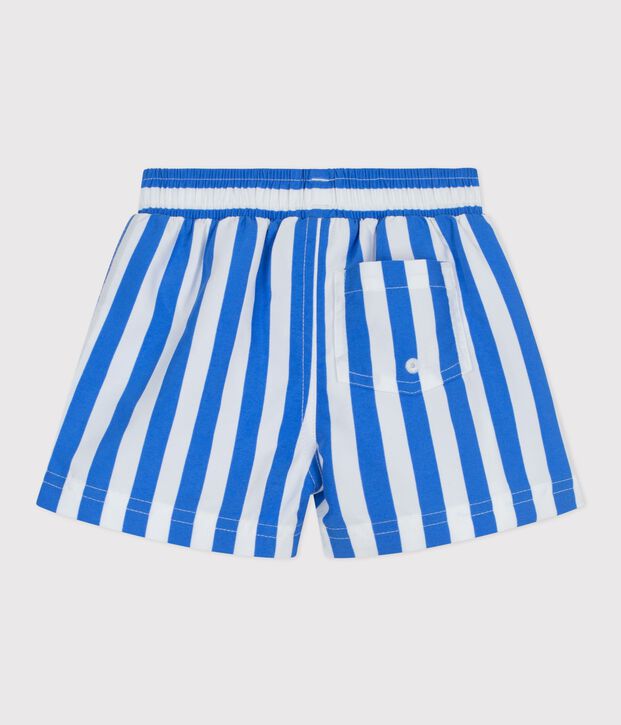 Shorts da bagno a righe neonato blu/bianco