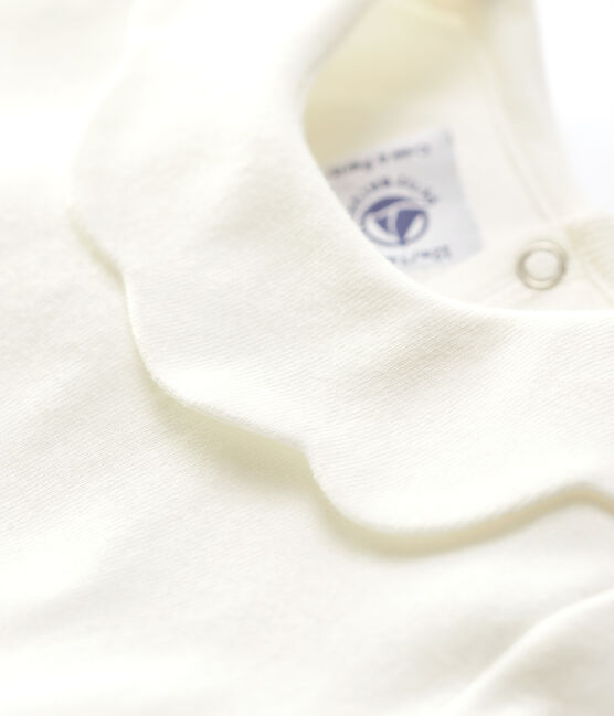 Blusa per bebè in cotone bianco MARSHMALLOW