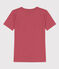 T-shirt L'ICONIQUE girocollo in cotone donna rosa PAPI