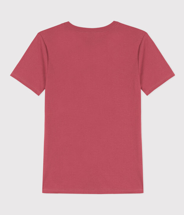 T-shirt L'ICONIQUE girocollo in cotone donna rosa