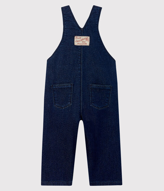 Salopette per bebè in felpa denim blu JEAN