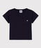 T-shirt a maniche corte bebè in jersey fiammato blu SMOKING