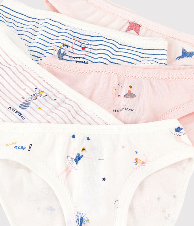 Confezione da 5 slip fantasia fatata bambina multicolore